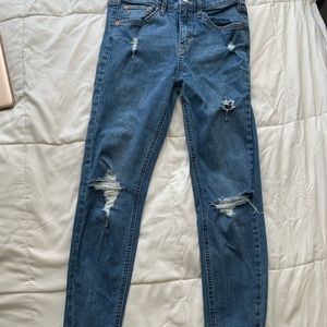 Wild Fable Dark Blue Ripped Skinny Jeans Size 2